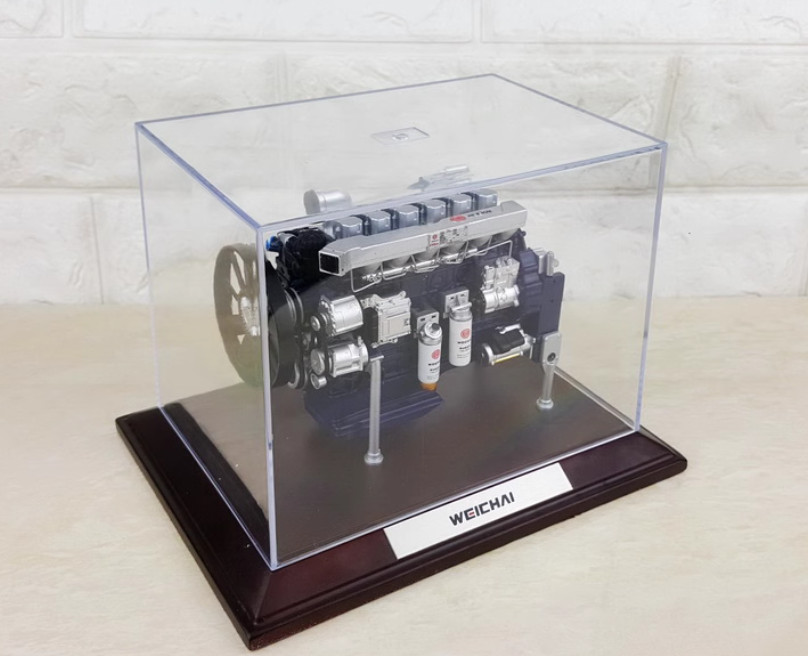 1:12 WEICHAI Diesel WP13 Engine Construction Machinery Equipment Diecast Model