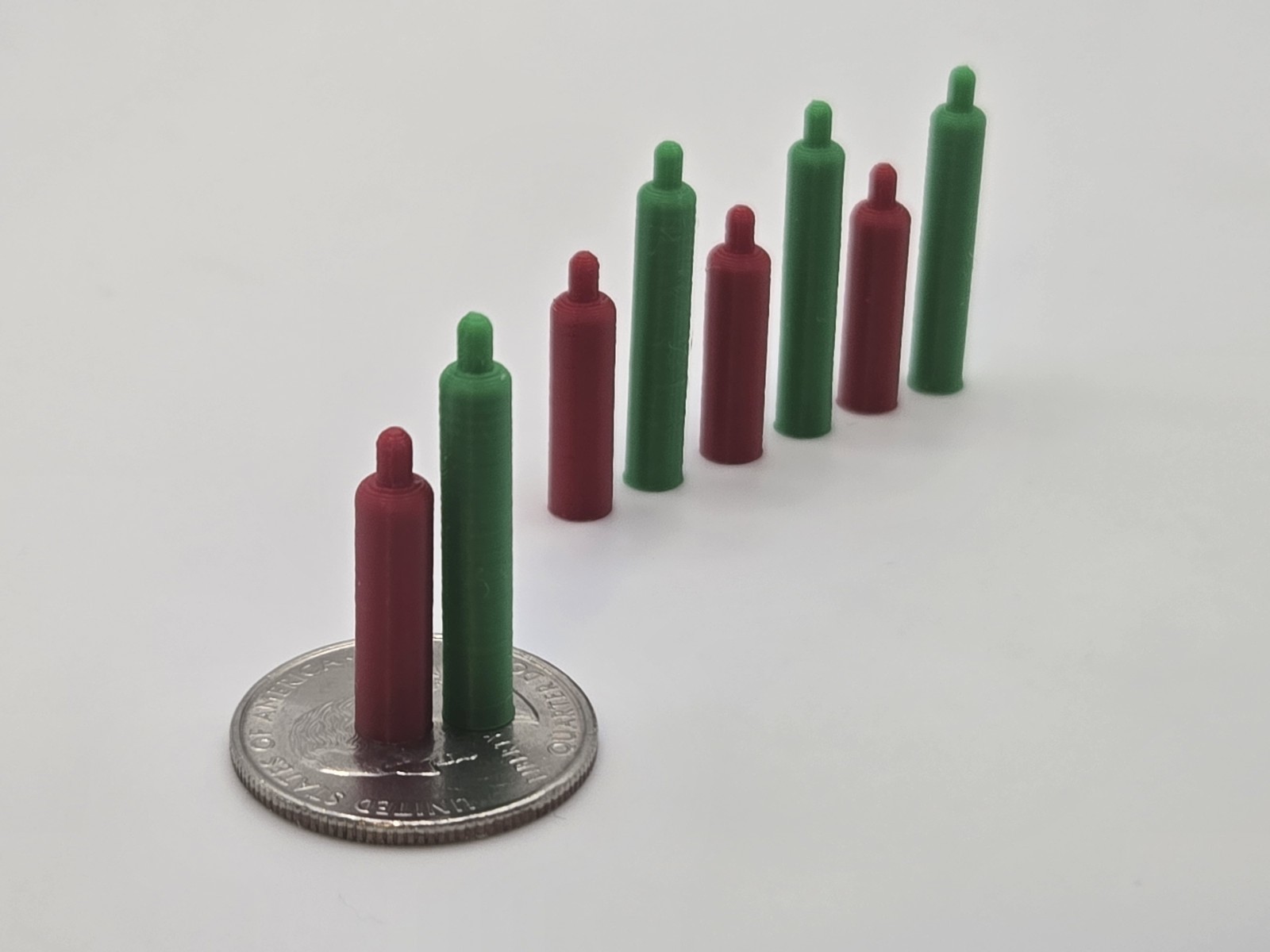 1/50 Scale Oxy/Acetylene Welding Gas Tanks in Red and Green *8 Pack*