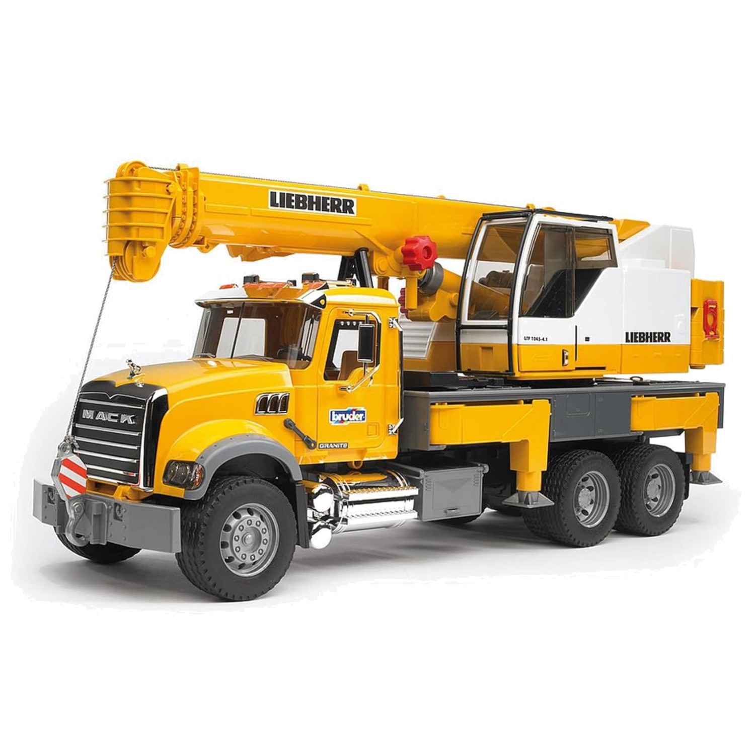Mack Granite Liebherr Crane Truck Toy/`