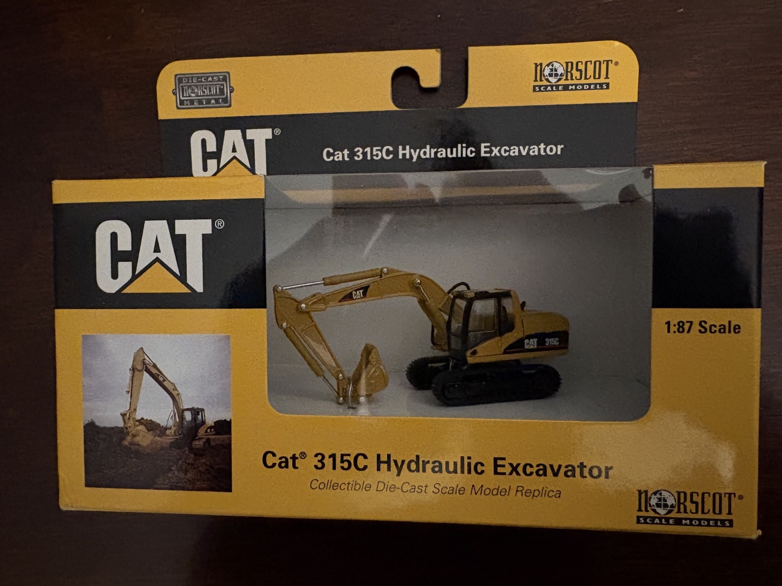 NORSCOT Caterpillar CAT 1:87 HO Scale 315C Hydraulic Excavator 55107 Diecast NEW