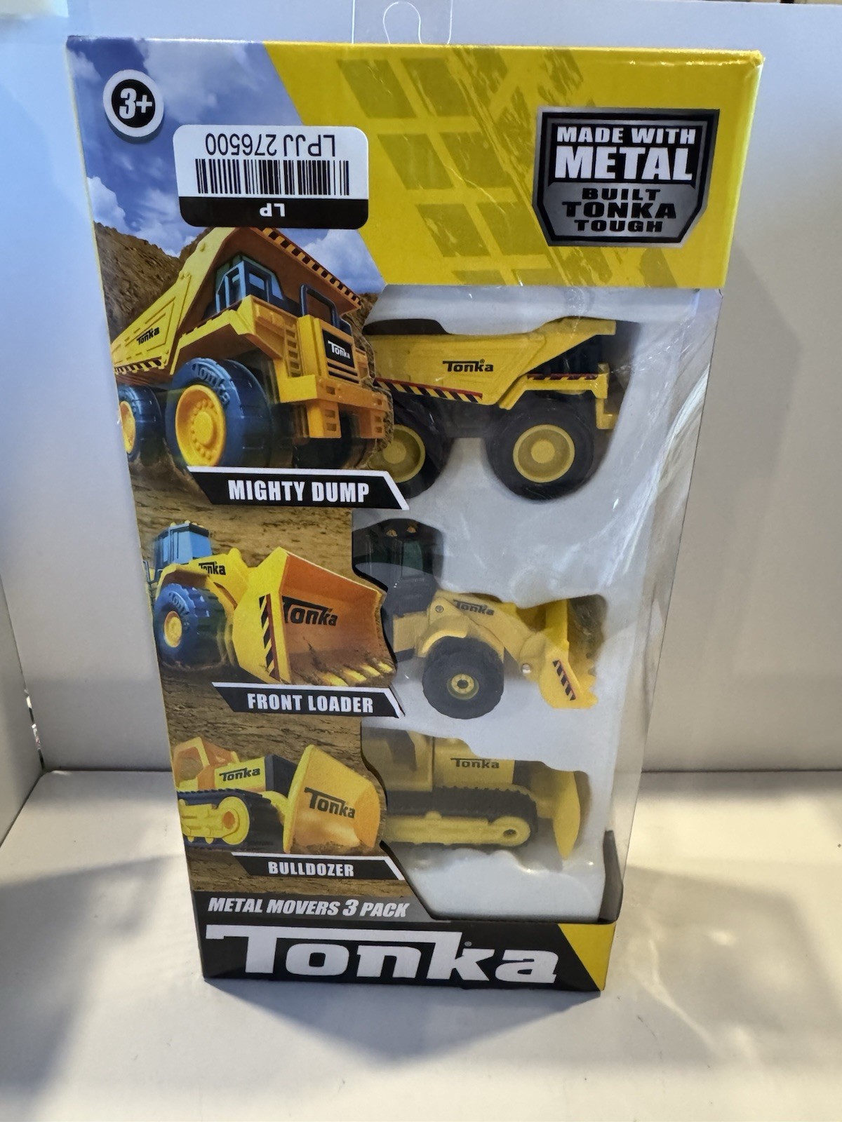 Tonka Metal Movers 3 Pack Mighty Dump, Front Loader & Bulldozer Metal Vehicles