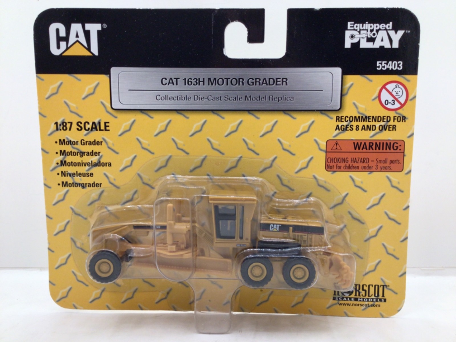 2005 Norscott 1:87 CAT 163H Motor Grader NIP