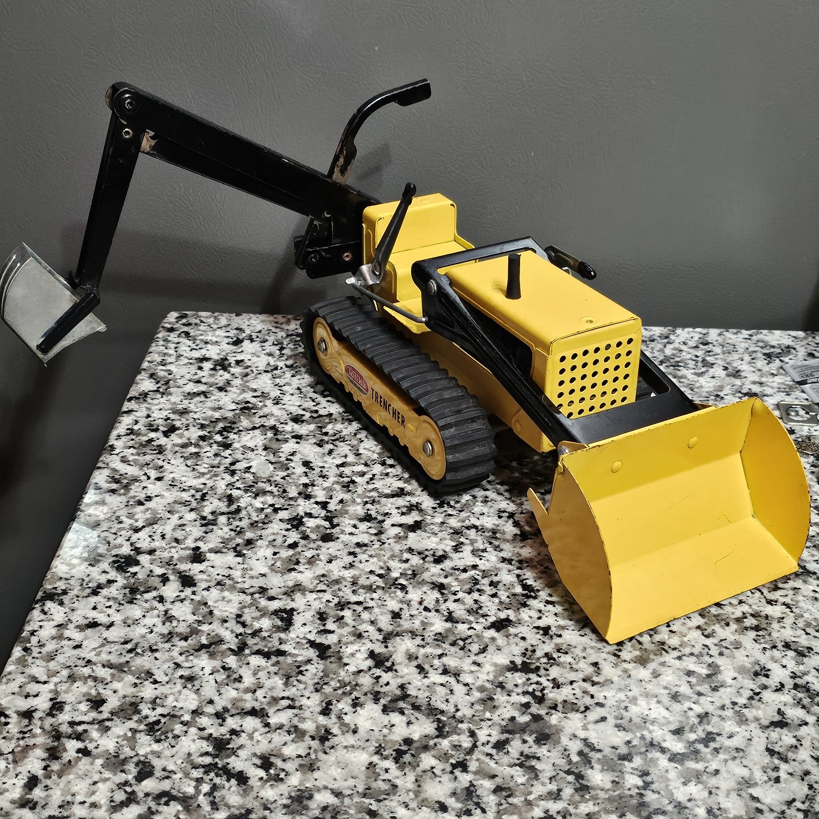 Original Vintage 1960s TONKA TRENCHER Tractor NO. 534 Pressed Steel