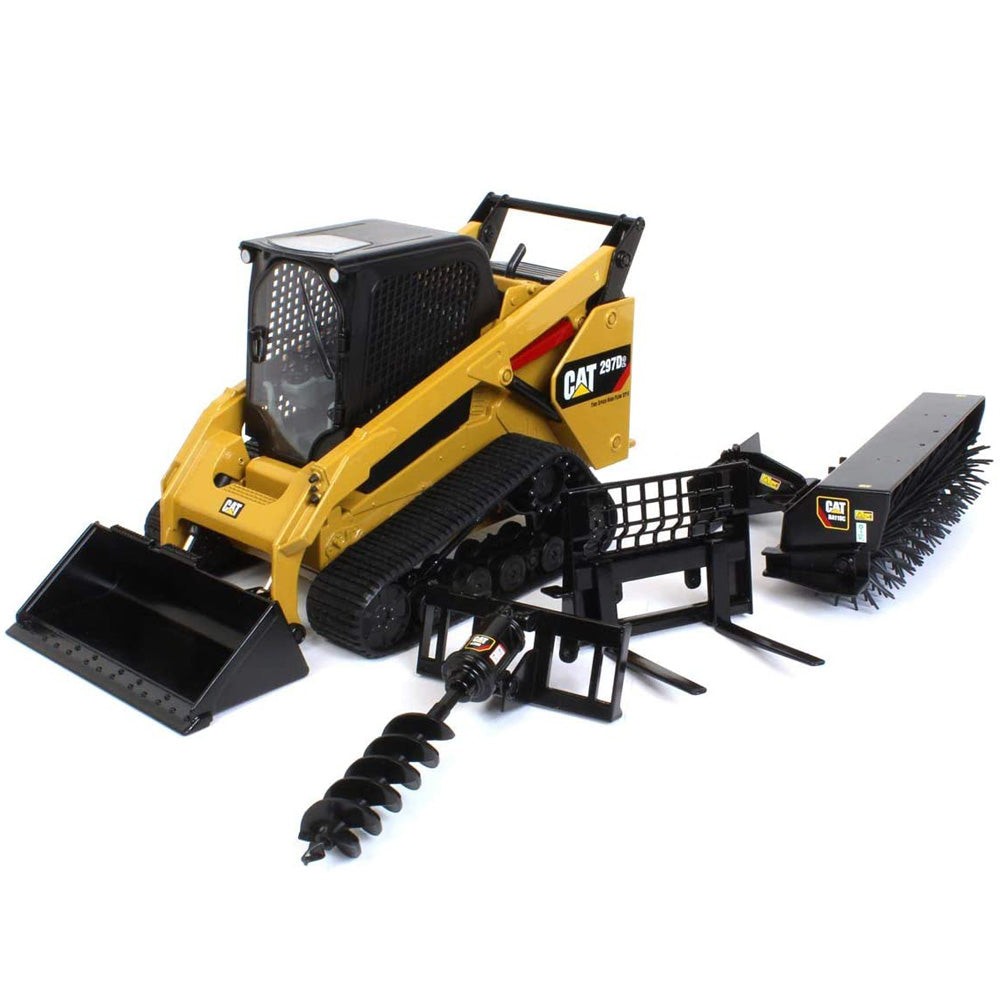 CAT Caterpillar 297 Multi Terrain Loader With Work Tool Attachments 1:16 – 85603