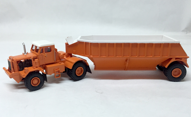 HO 1/87 KW Dart 50 BDT/Bottom Trailer – Ready Made Resin Model by Fankit Models