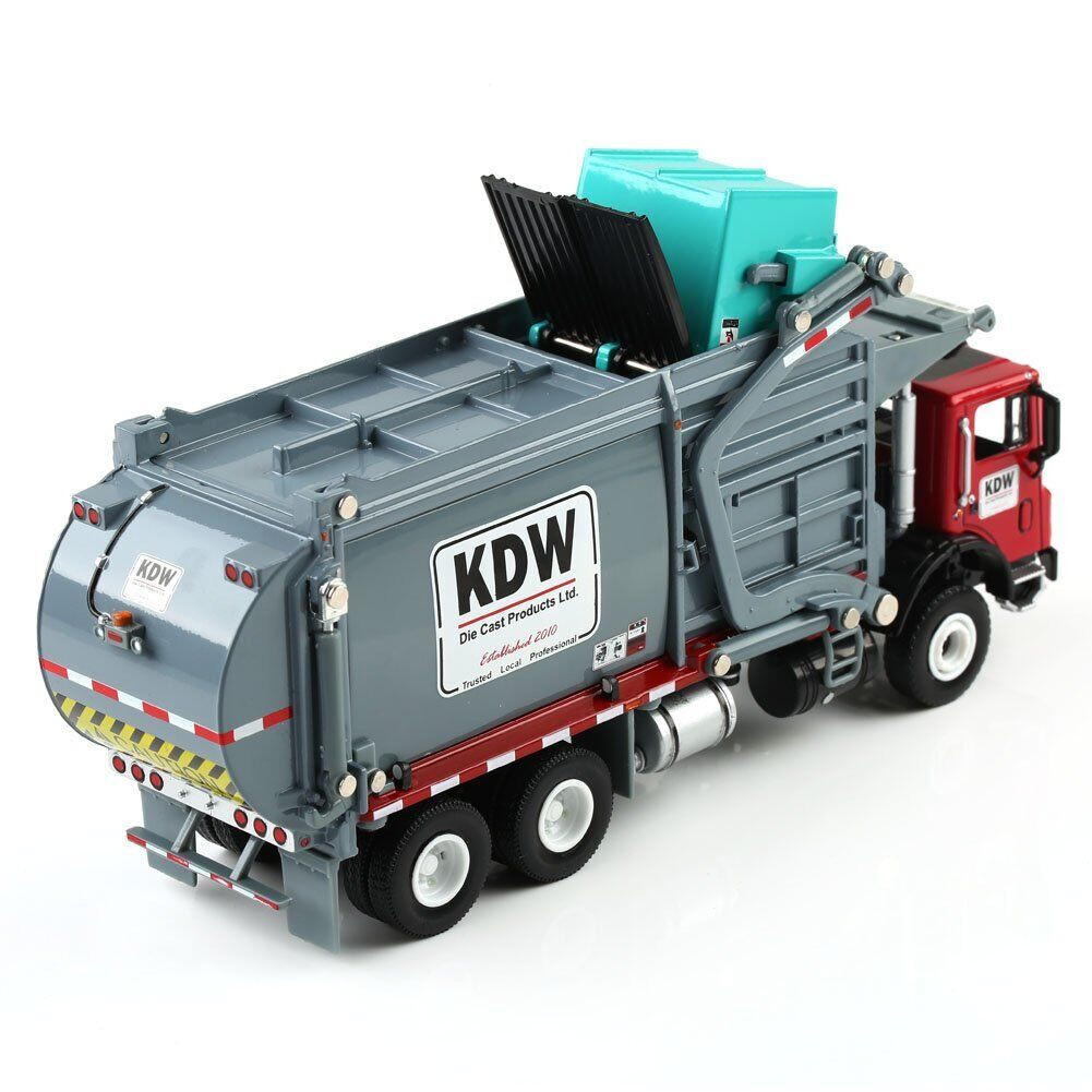 Diecast Material Handling Transport Truck 1:24 Scale Waste Removal Vehicle Model