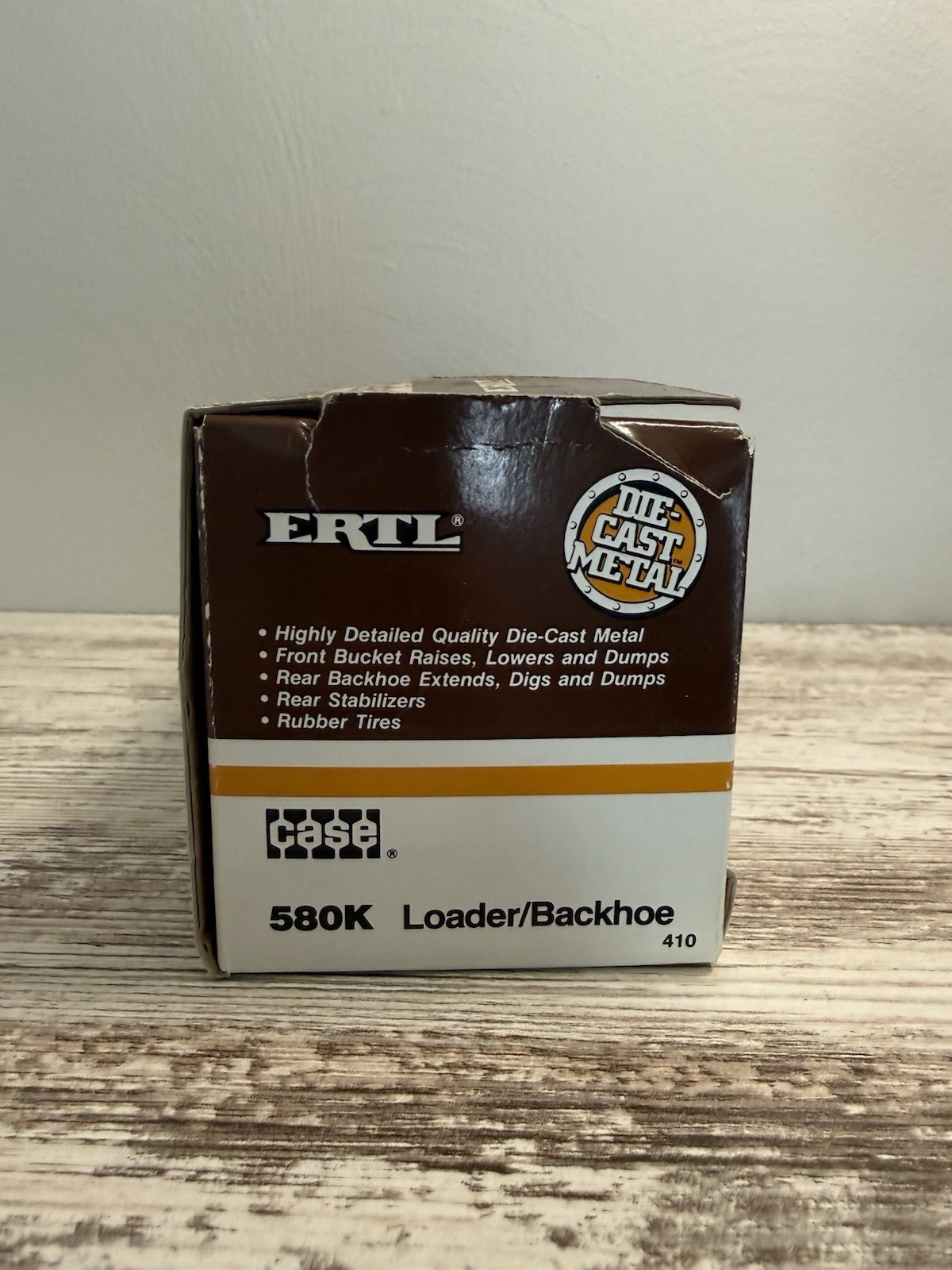 ERTL – CASE 580K FRONT END LOADER / BACKHOE – 1/32 DIECAST