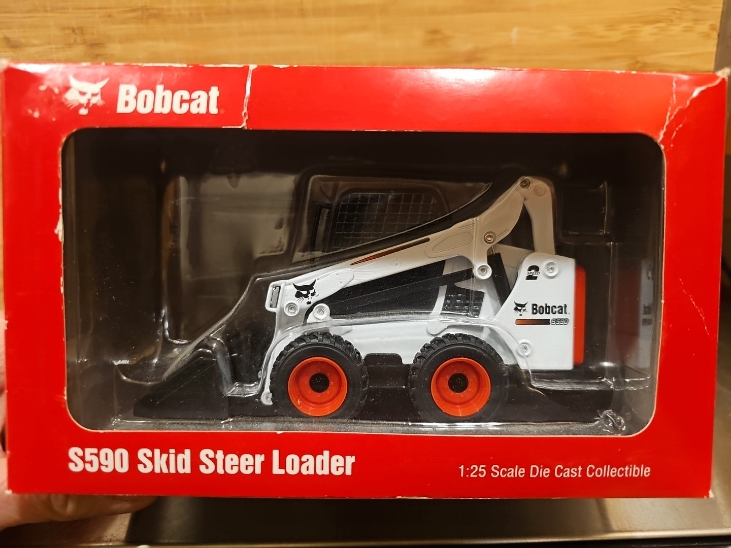 Bobcat S590 Skid-Steer Loader – Norscot 1:25 Scale Diecast Model #6989078 New