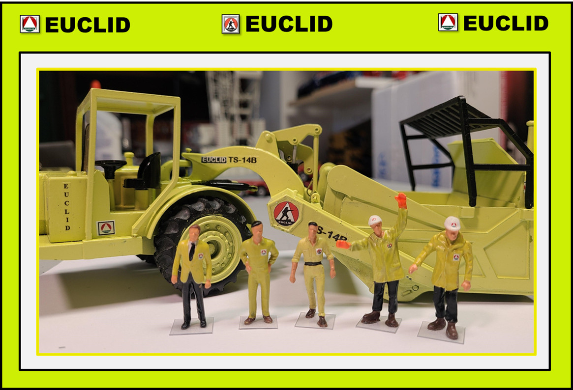 1/50 EUCLID GEN II Figure Set (5) Authentic Paint Colors + Logos