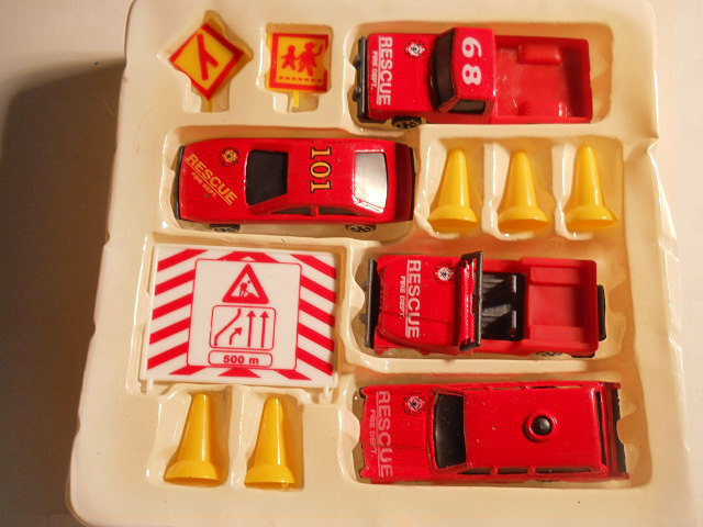 Fire Rescue Action Force Vehicles Diecast Toy Set Pretend Play # Ty82