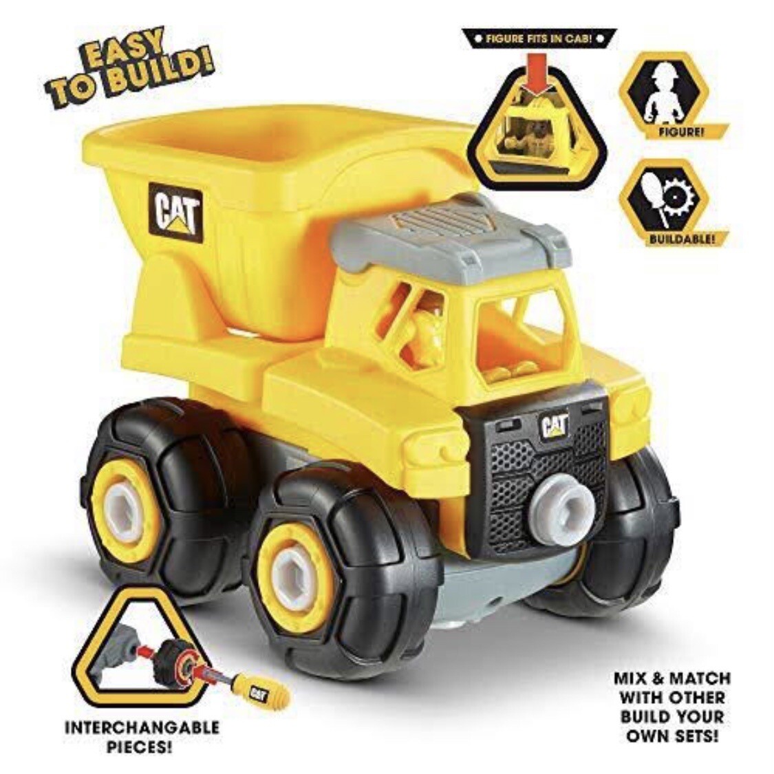 CAT Construction Toys Buildable DUMP TRUCK Junior Crew NEW SEALED Item No. 80901