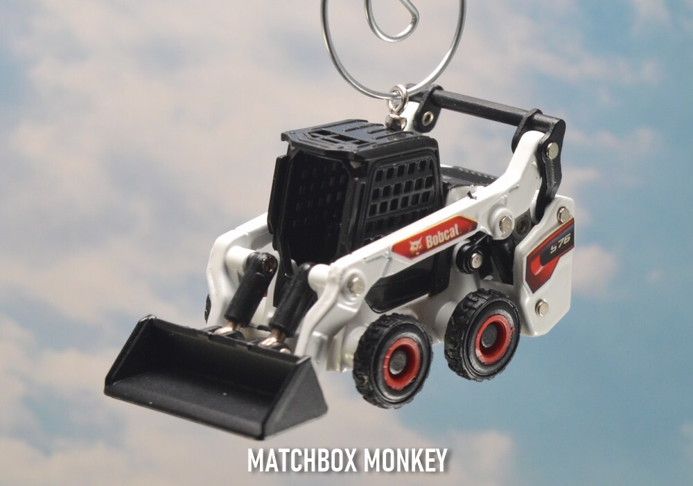 Bobcat S76 Skid steer Loader 1/64 Christmas Ornament CAT John Deere Volvo
