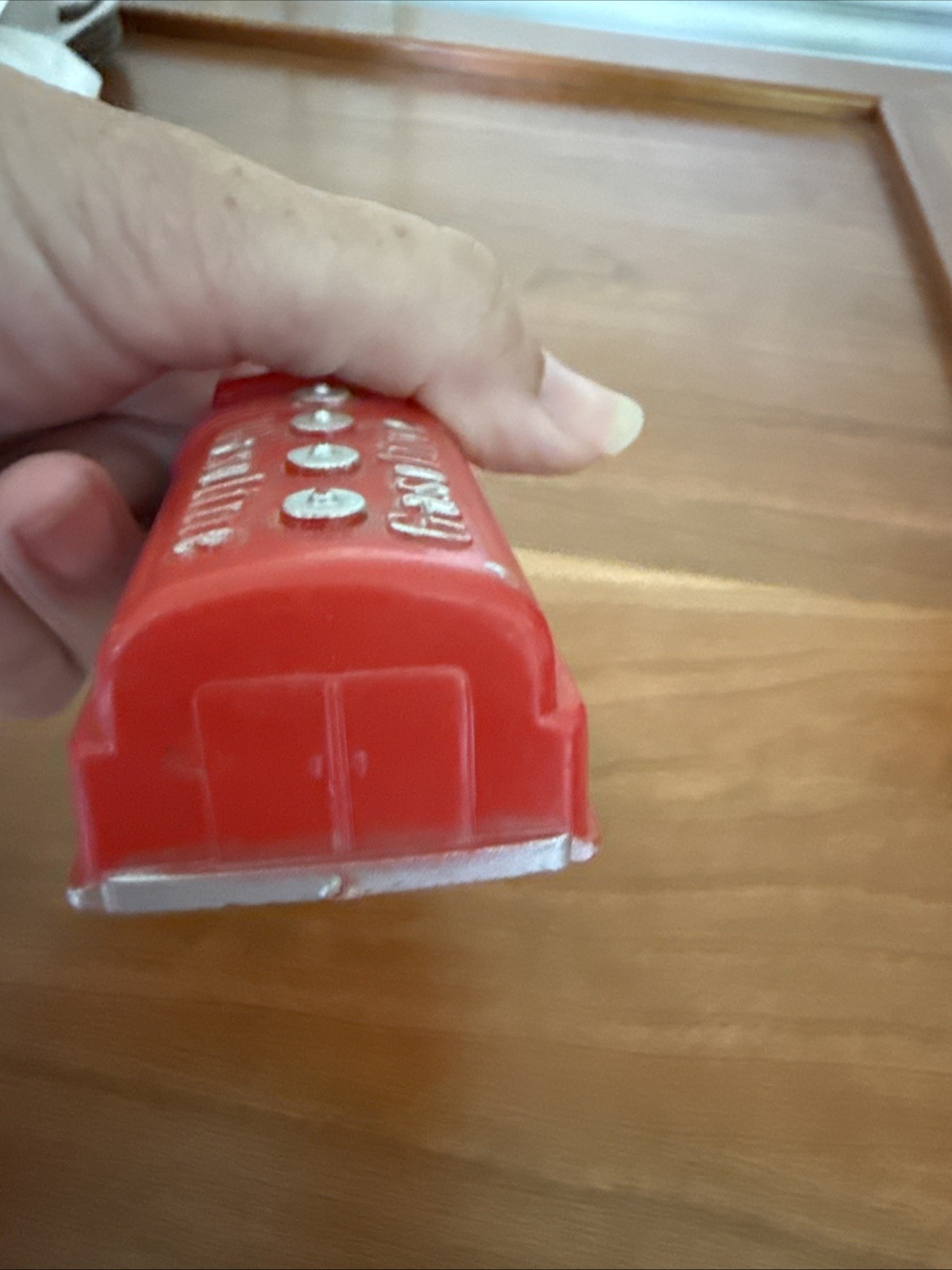Vintage 1950s Renwal Red Plastic Toy Gas-Oil Delivery Tanker Truck USA 4”