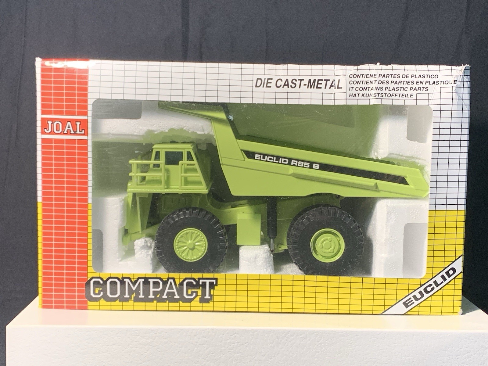 Joal Compact Ref. #242 Euclid R85B 1:50 Scale Rigid Dumptruck w/Box