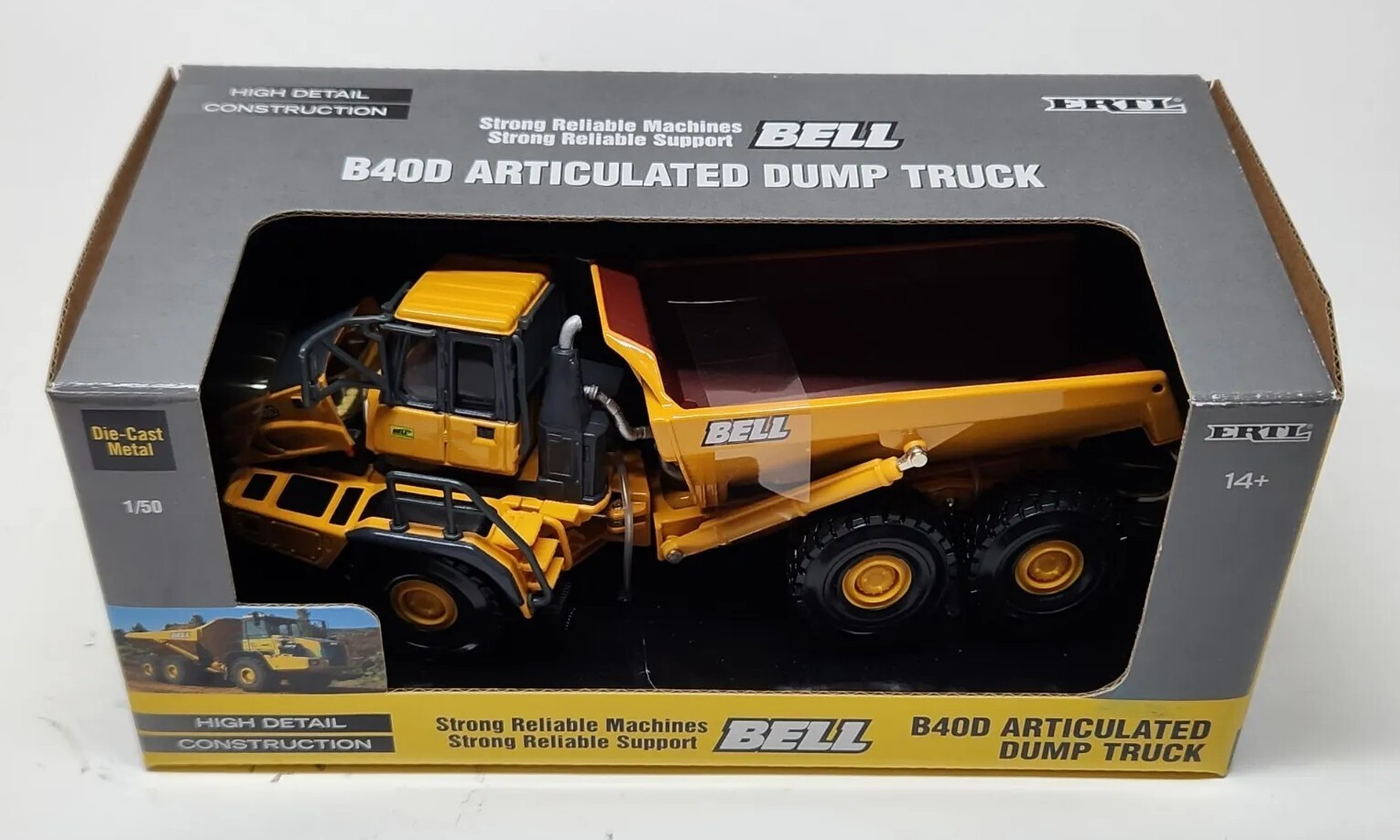 Bell B40D Articulated Dump Truck By Ertl 1/50 Scale Construction Equipment