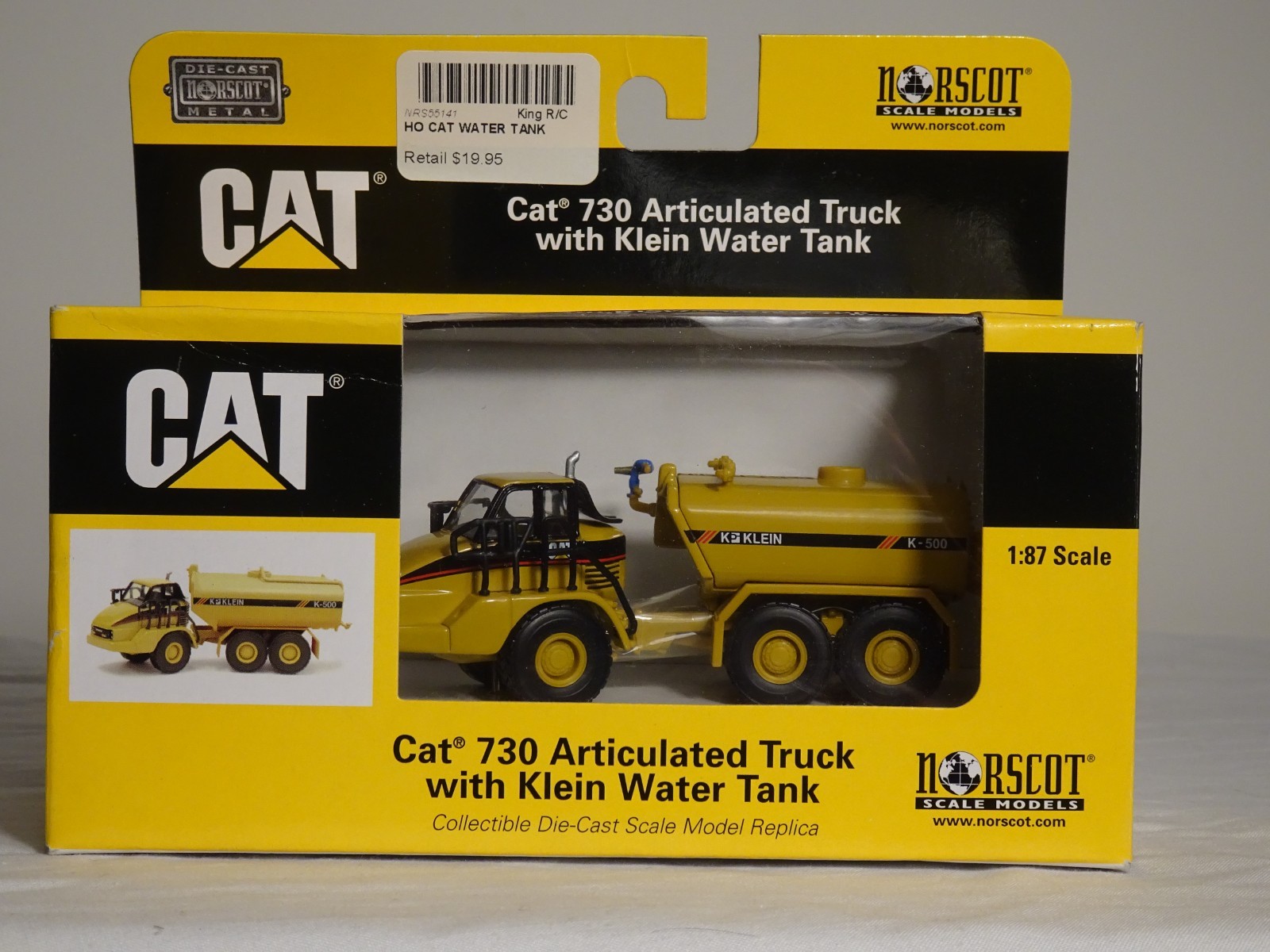 Norscot Scale Models Cat 730 Articulated Truck with Klein Water Tank 1:87 NIB