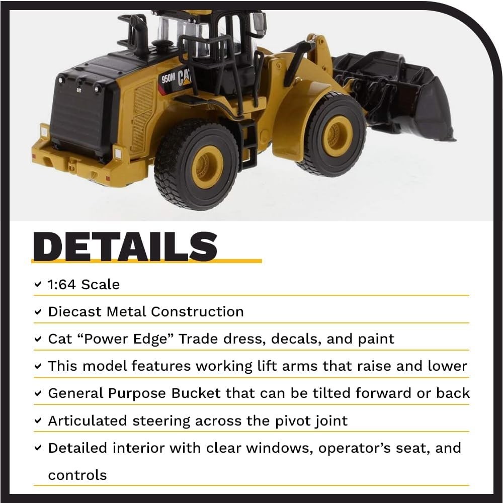 Authentic 1:64 Cat 950M Wheel Loader Model