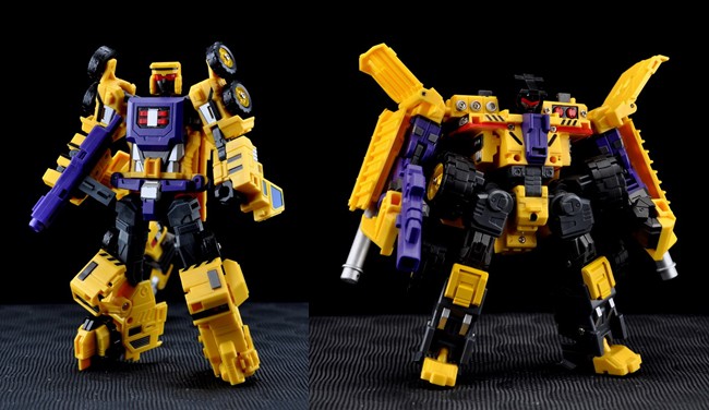 Giant Set B Crane and Dump Truck Yellow Version Make toys 3rd Party Figure Maket