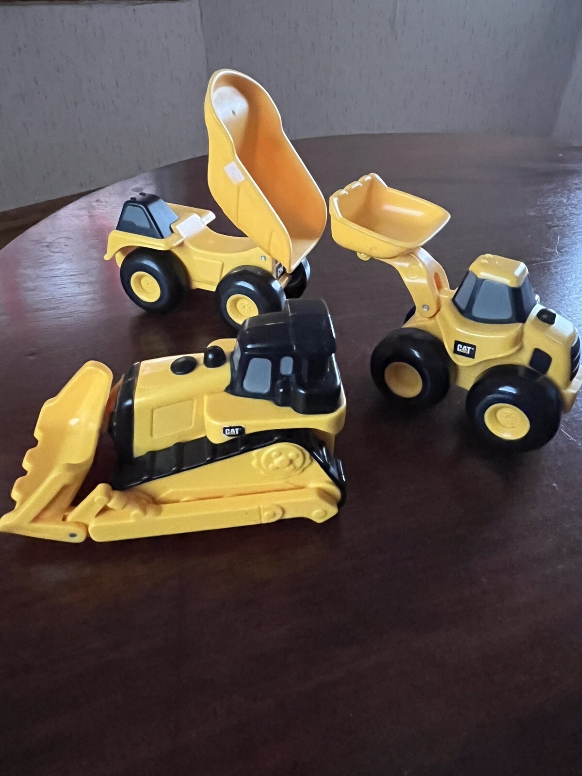 Lot of 3 Cat Construction Toys with Moving Parts Interactive Playtime