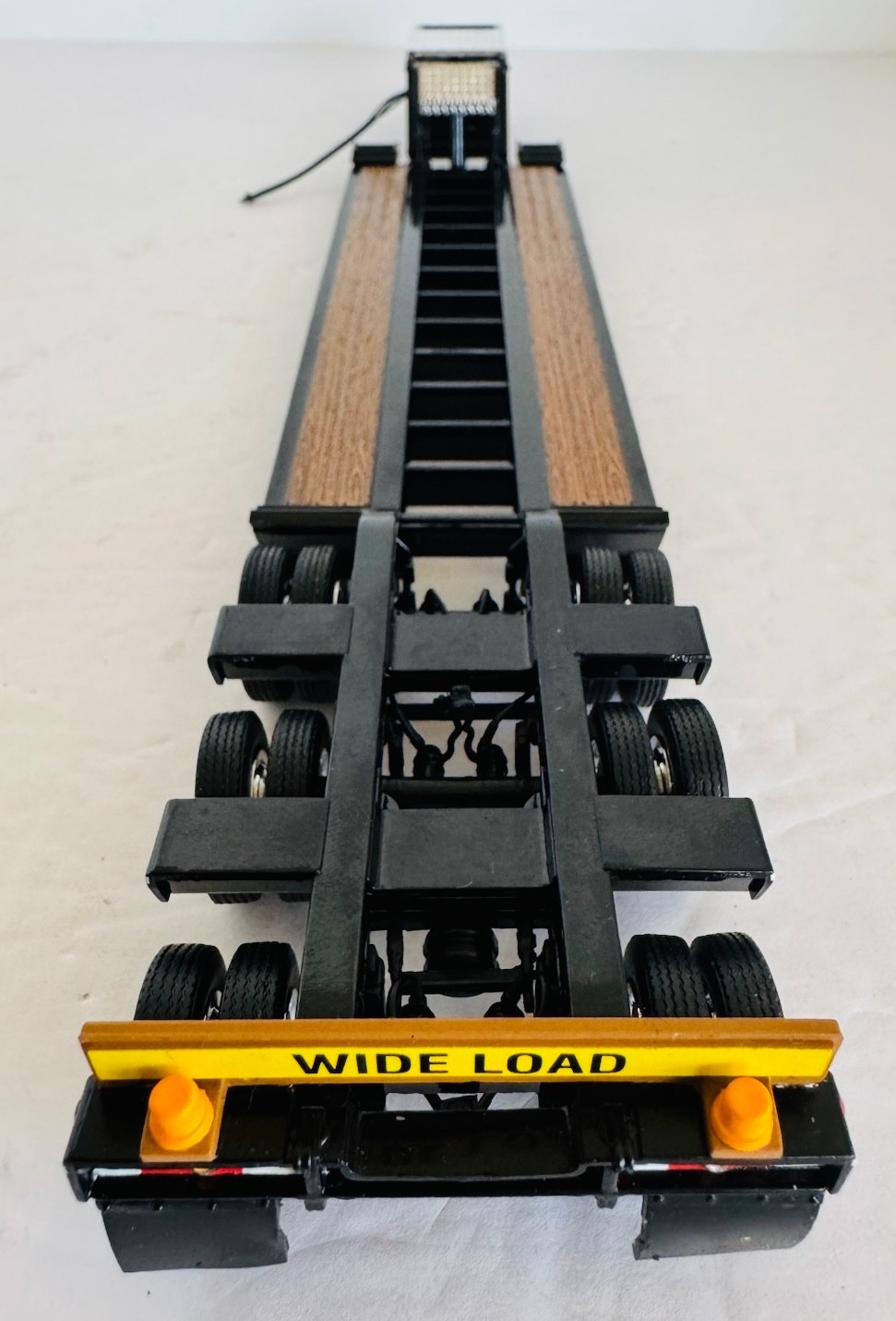 1:50 Black TALBERT 555A Tri-Axle Lowboy Trailer By First Gear