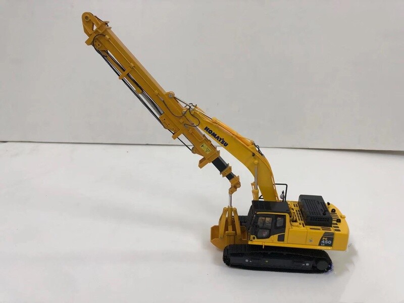 1:50 PC450LC-8 Grab Excavator Contruction Machine Equipment Diecast Metal Model