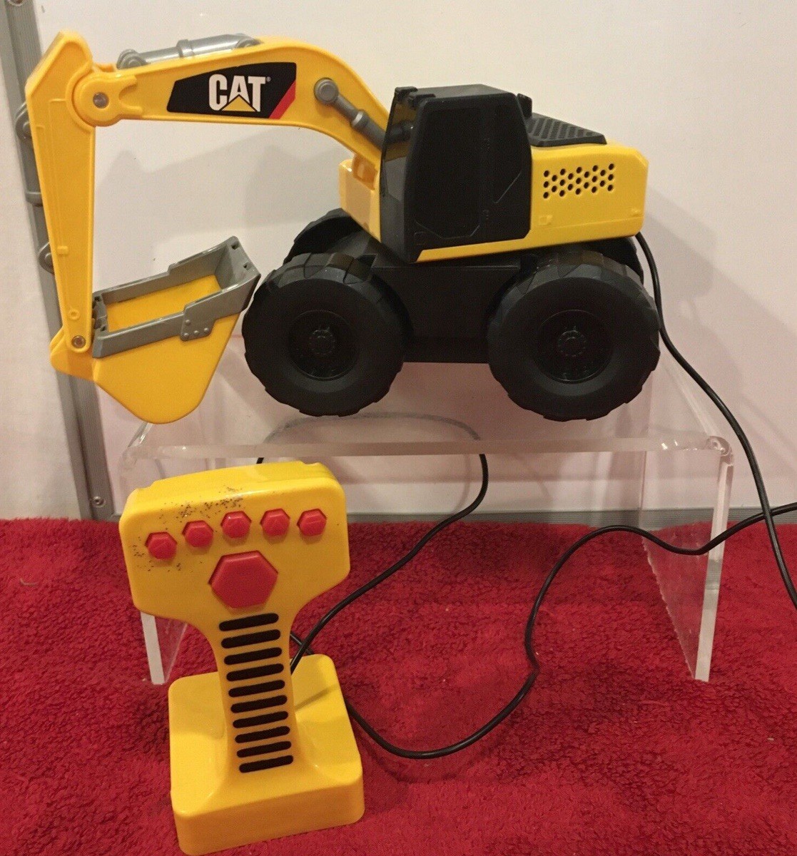 CAT Bulldozer Toy Talking Lights & Movement Toy State Industries Yellow Working