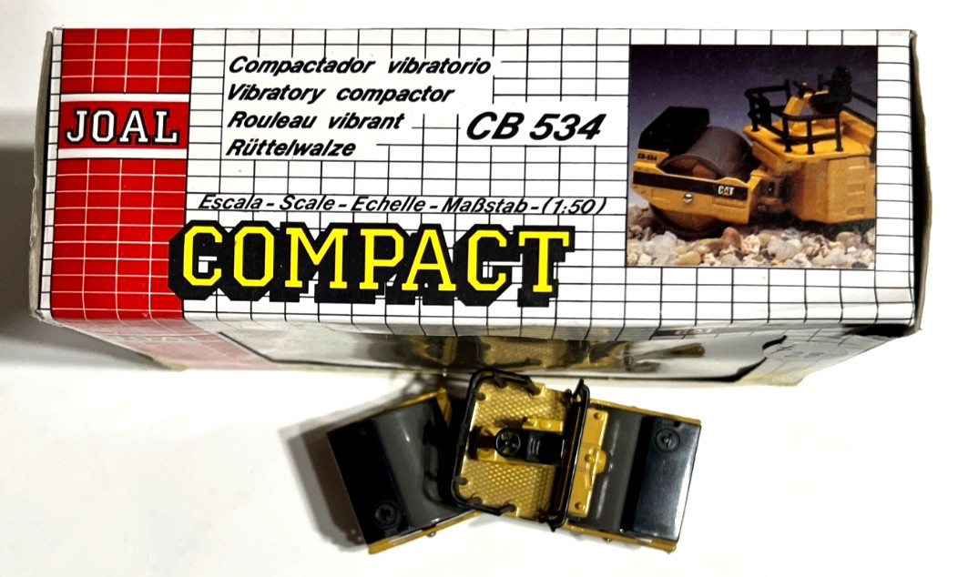 JOAL 248 1:50 Scale Cat Road Roller with the box Box No styrofoam