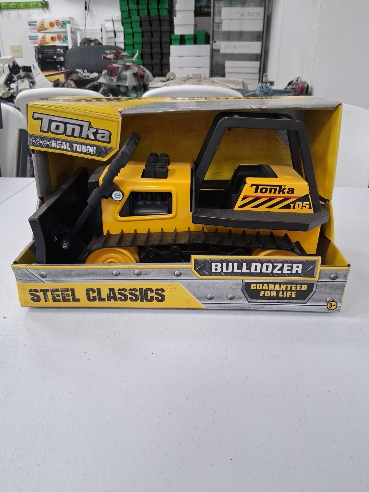Tonka Retro Classic Steel Bulldozer Construction Toy 92961 In Box Steel Classics