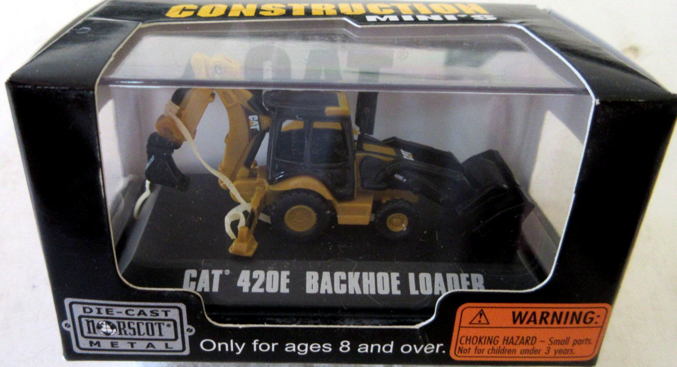 Construction Minis CAT 420E BACKHOE LOADER Norscot Scale Model