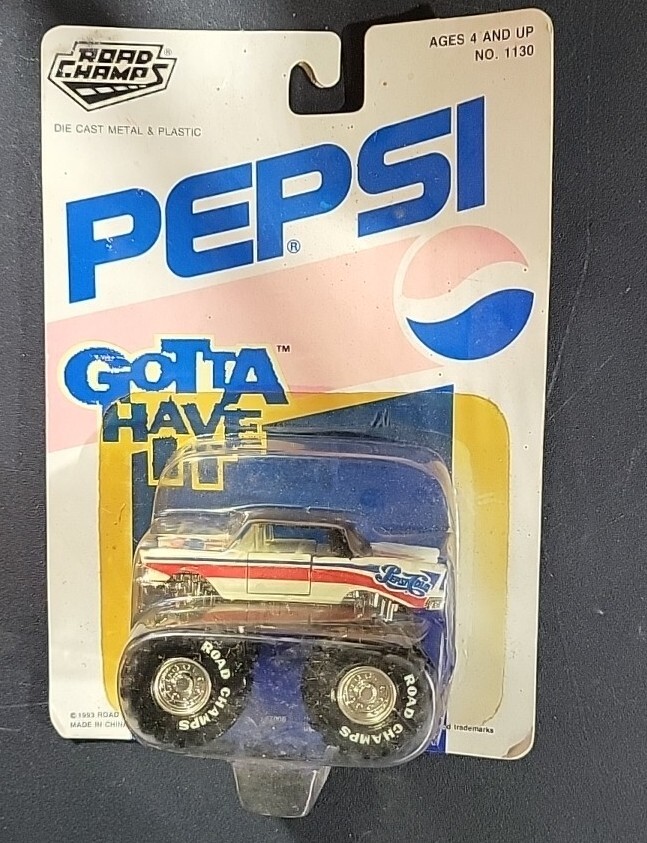 Lot Of 4! VINTAGE ROAD CHAMPS PEPSI GENERATION MONSTER TRUCK SUV MOC HO SCALE