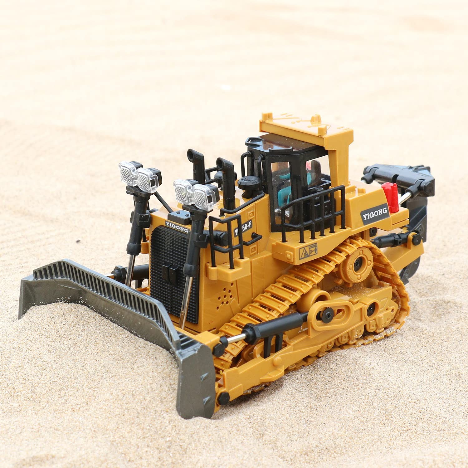 Bulldozer Với Pala De Metal Y Luces Para Ninos Estilo De Lujo Con Sonido