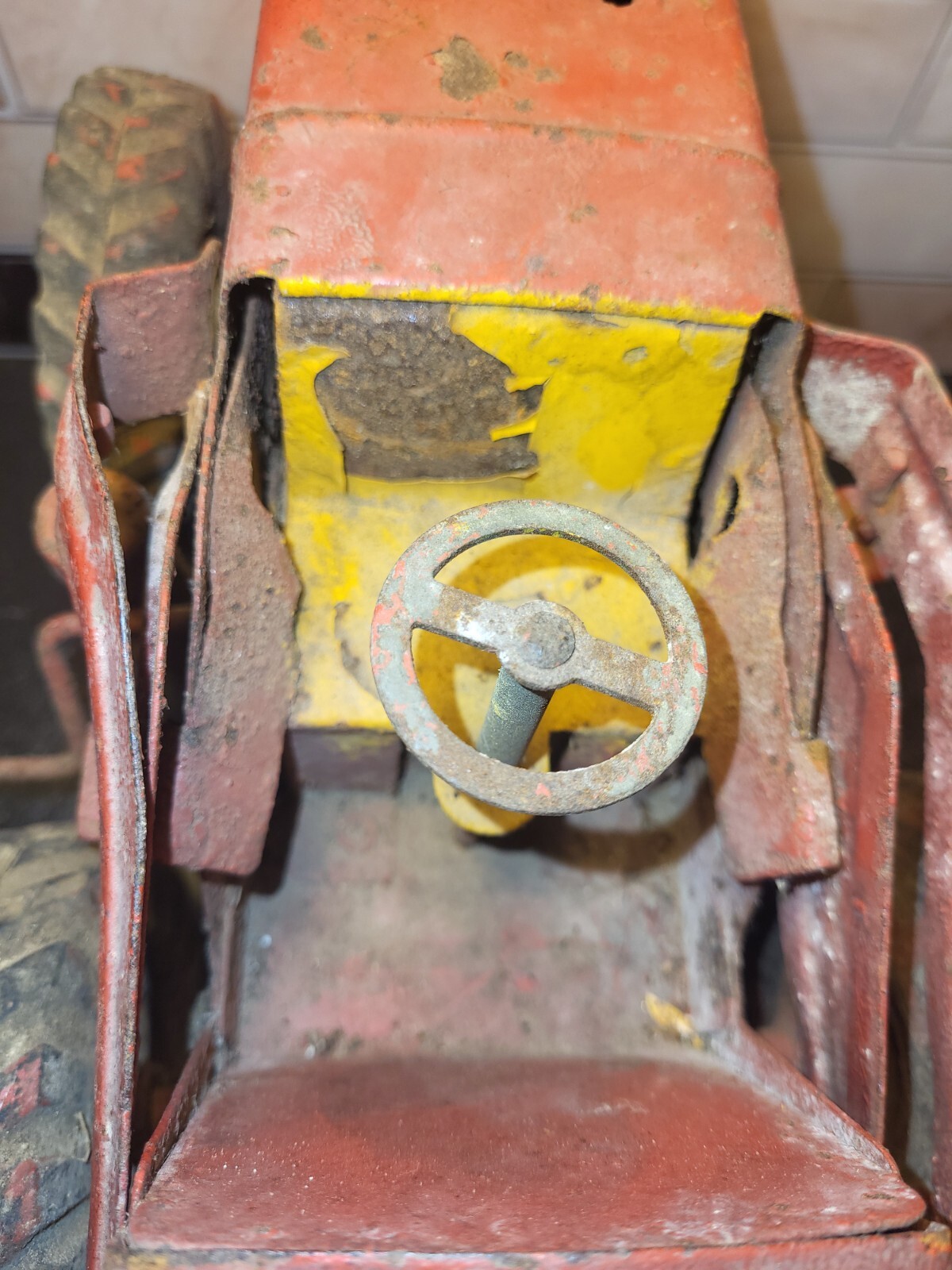 1952 Nylint Pressed Steel Hough Payloader Rare Early Piece With Condition Issues