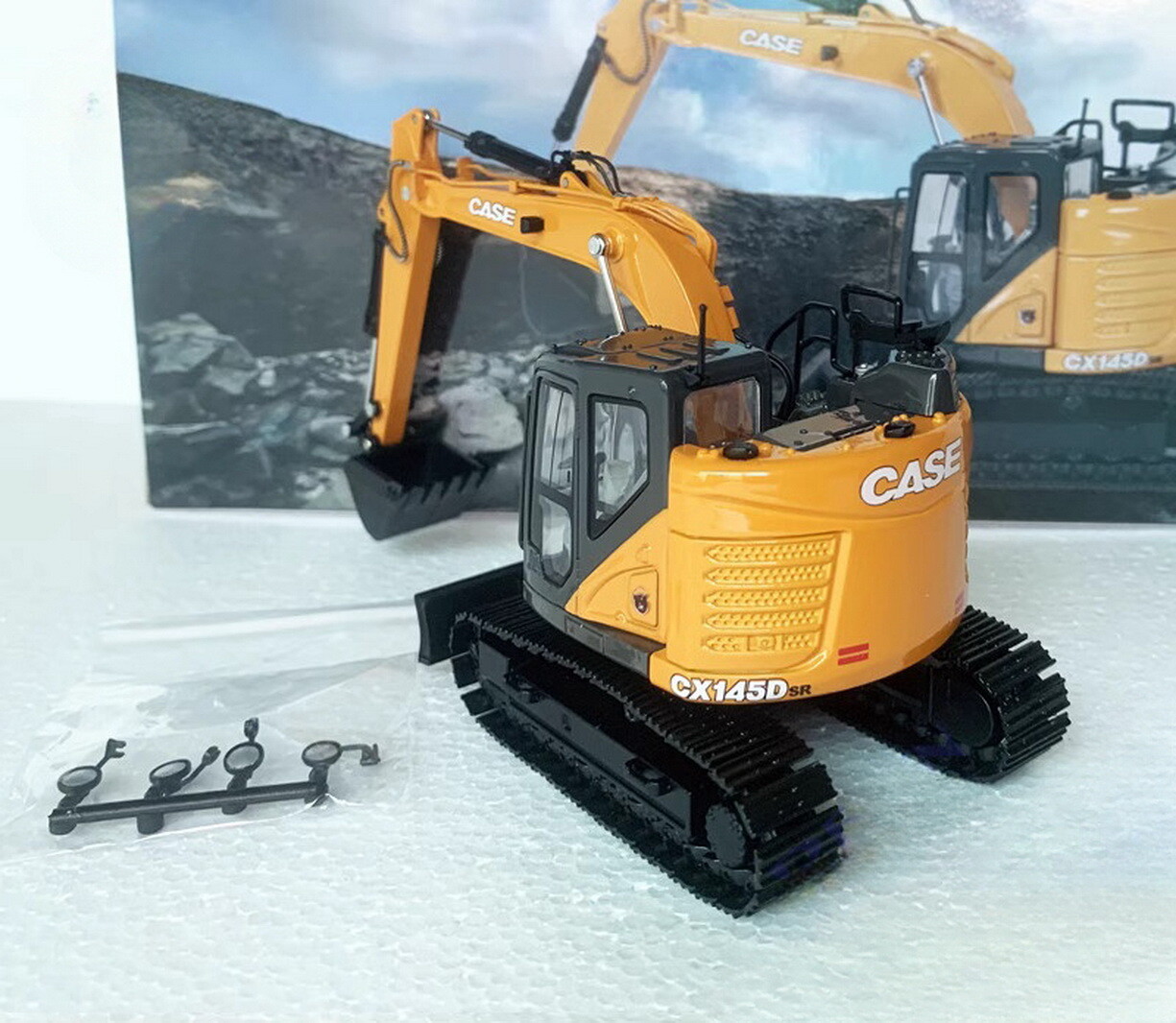 1/50 Scale Box CX145D SR Compact Excavator Die Casting Model Toy Gift –