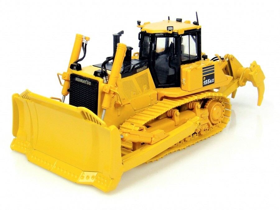 Universal Hobbies 8010 Komatsu D155 AX Bulldozer w/Metal Tracks 1/50 Diecast MIB
