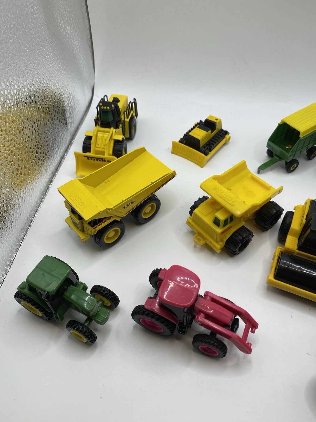 Lot of Construction & Farm Toys Tonka Ertl Etc Plastic & Diecast