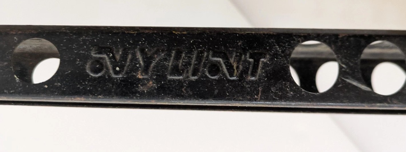Vtg Nylint Michigan Crane Truck Pressed Steel Yellow Black Parts or Restoration