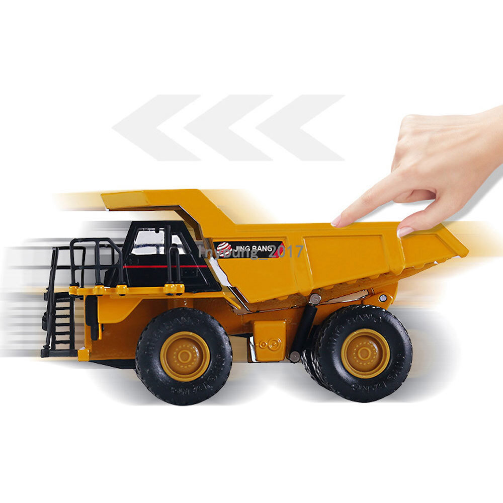 1:80 Dump Truck Construction Vehicle Model Diecast Toy Trucks for Boys Yellow