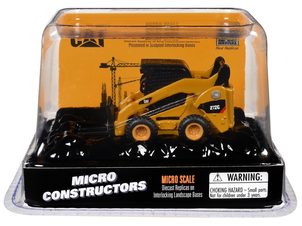 CAT Caterpillar 272C Skid Steer Loader with Pallet Fork Yellow “Micro-Constructo