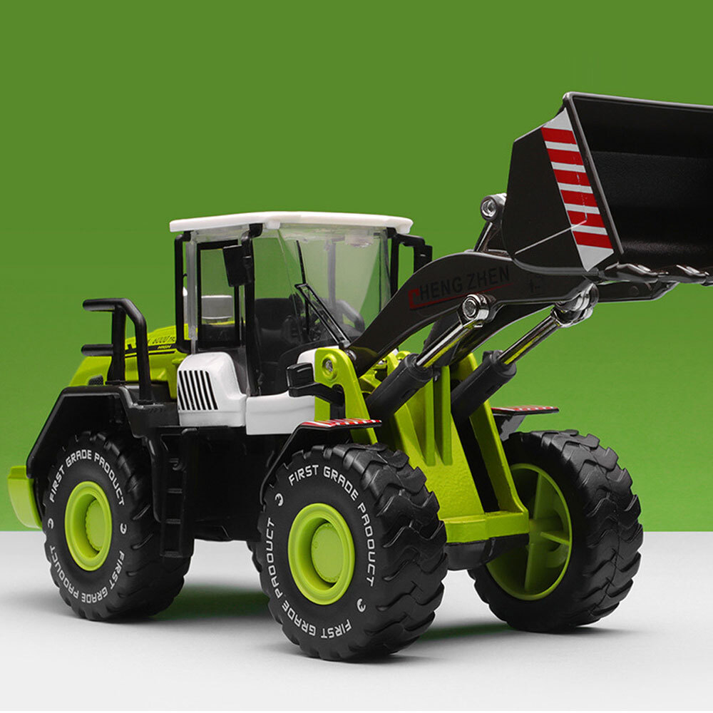 8.3″ Loader Tractor Bulldozer Construction Vehicle Model Diecast Toy Car Green
