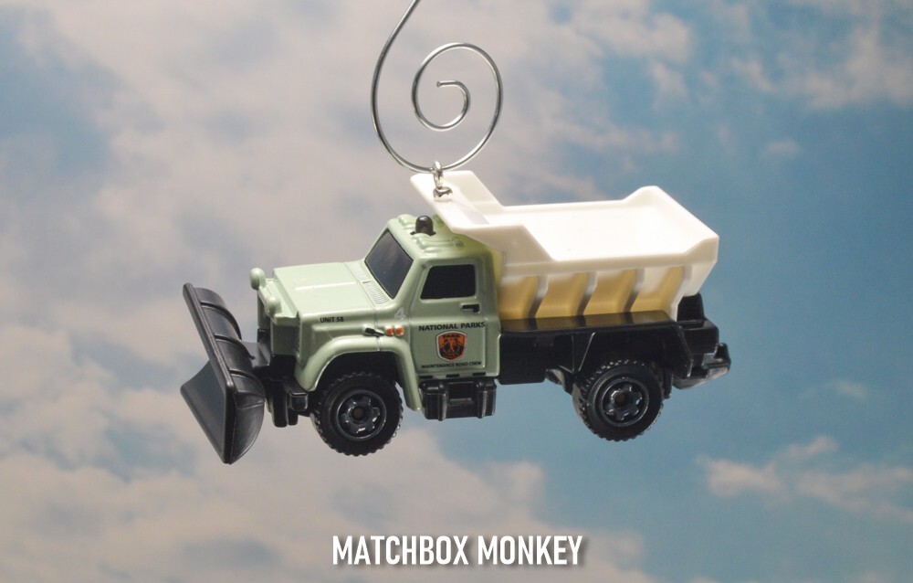 National Parks Highway Snow Plow Salt Truck Custom Christmas Ornament DOT MDOT