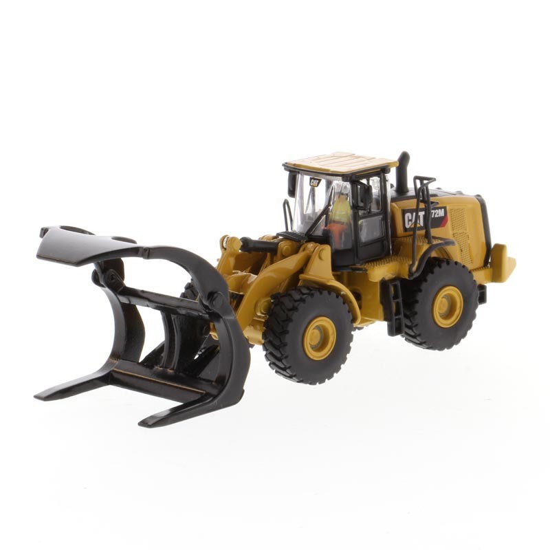 1/87 CAT Caterpillar 972M Wheel Loader w/ Log Fork – HO Series Diecast 85950