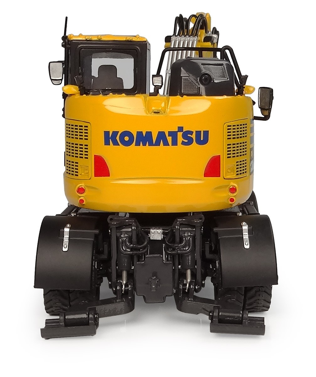 Komatsu PW138MR-11 Wheeled Excavator, 1:50 Diecast Construction Model UH8190