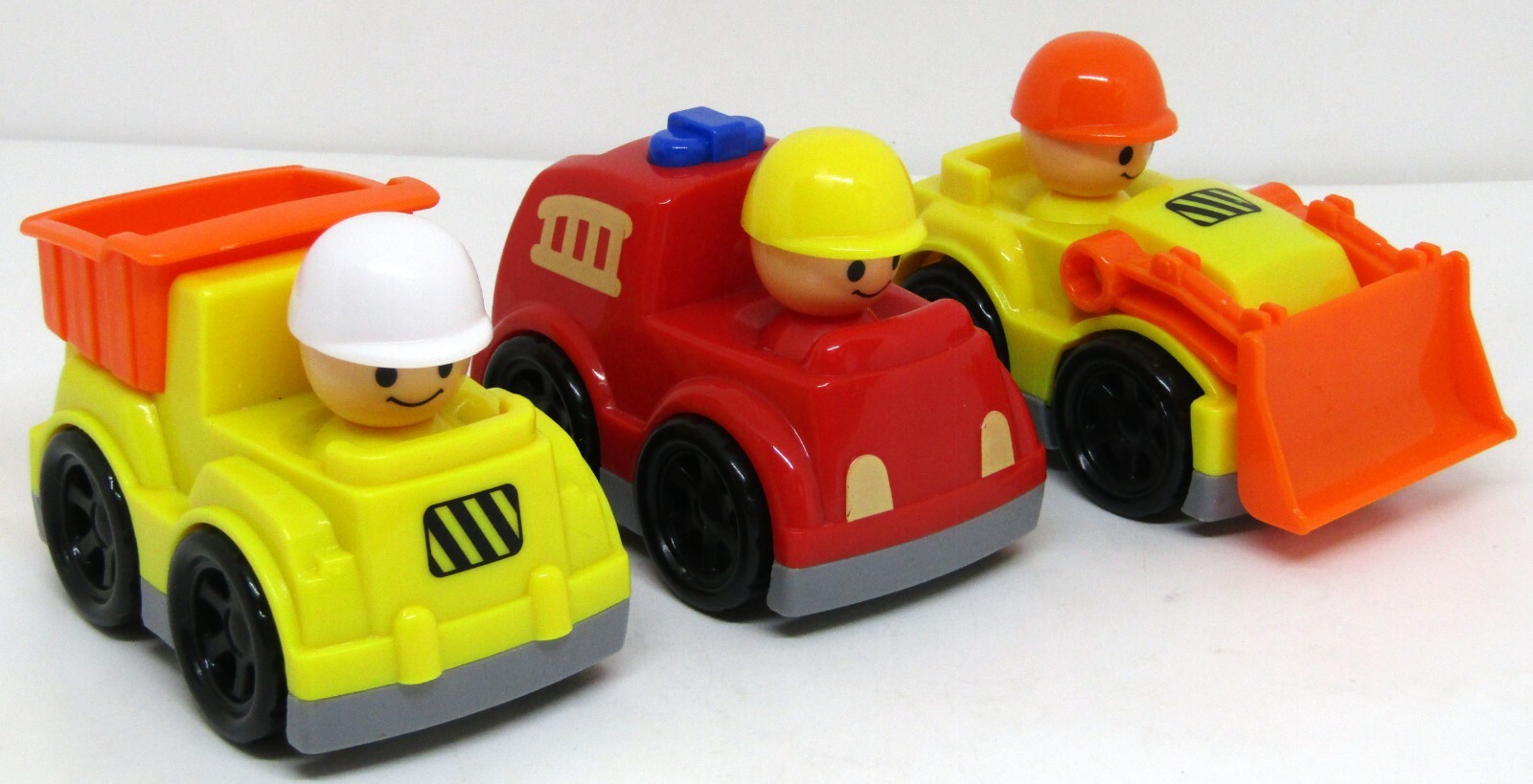 Plastic Childs Construction Vehicles. Set of 3.