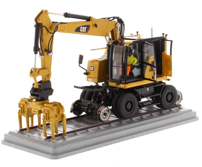 1:50 DM M323F Railroad Wheeled Excavator Construction Machine Diecast Model