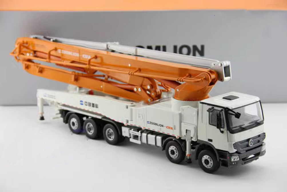 1:38 ZOOMLION 64X-6RZ Concrete Pump Truck Construction Machine Diecast Model