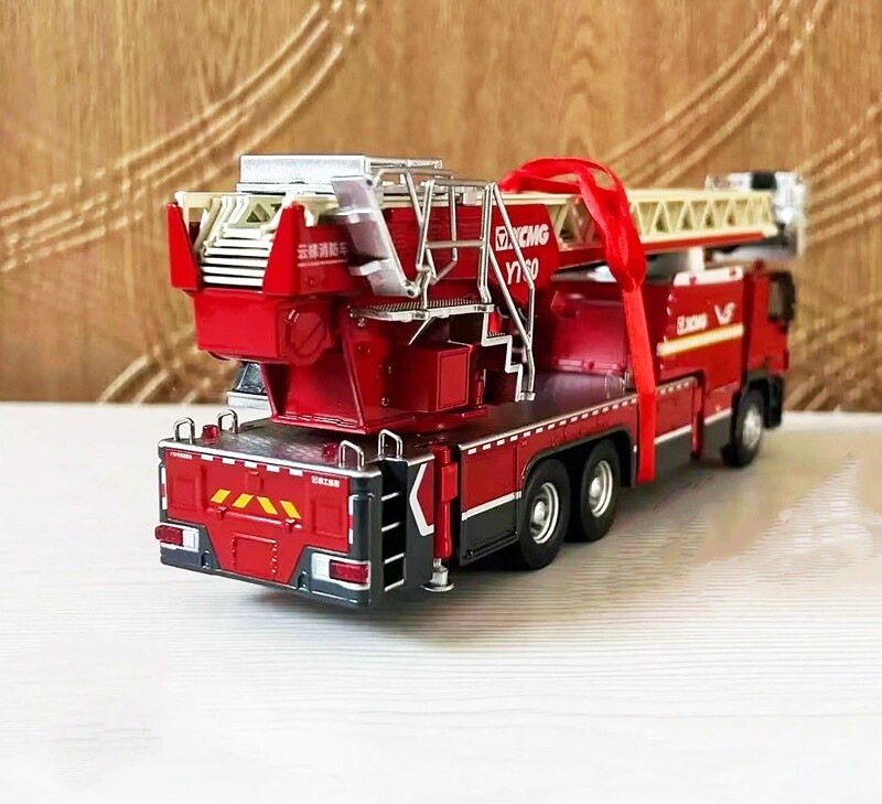 1:50 XCMG YT60 LADDER FIRE FIGHTING TRUCK Recue Vehicle Diecast Model Collection