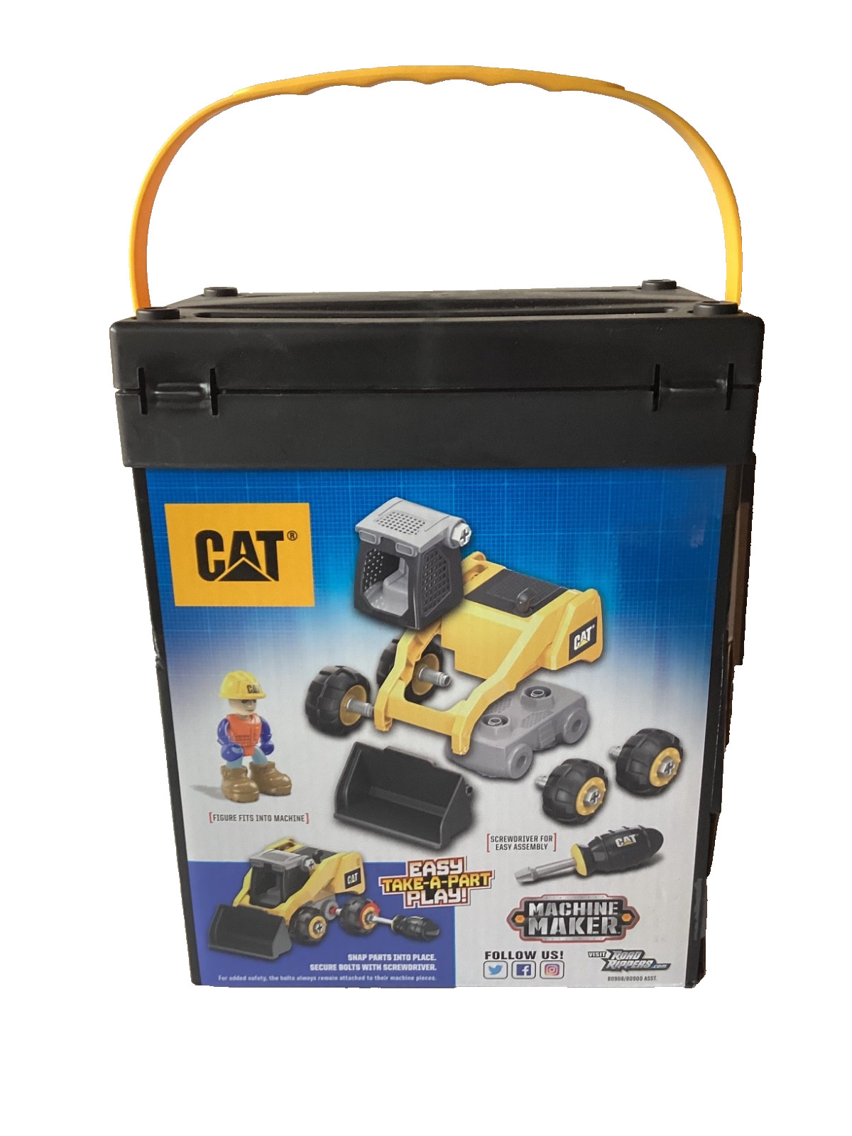 CAT Machine Maker Junior Operator Skid Steer Loader Construction Assembly Kit
