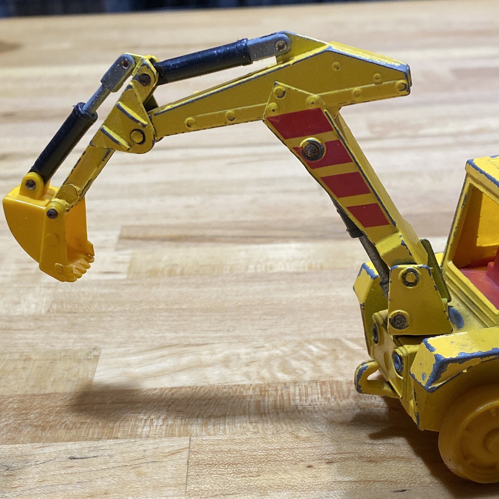 Vintage Matchbox Super Kings Construction Tractor Yellow Truck