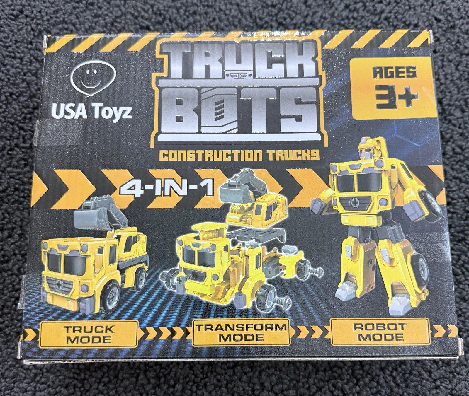USA Toyz Truck Bots Construction Truck Robots for Kids – 4-in-1 STEM