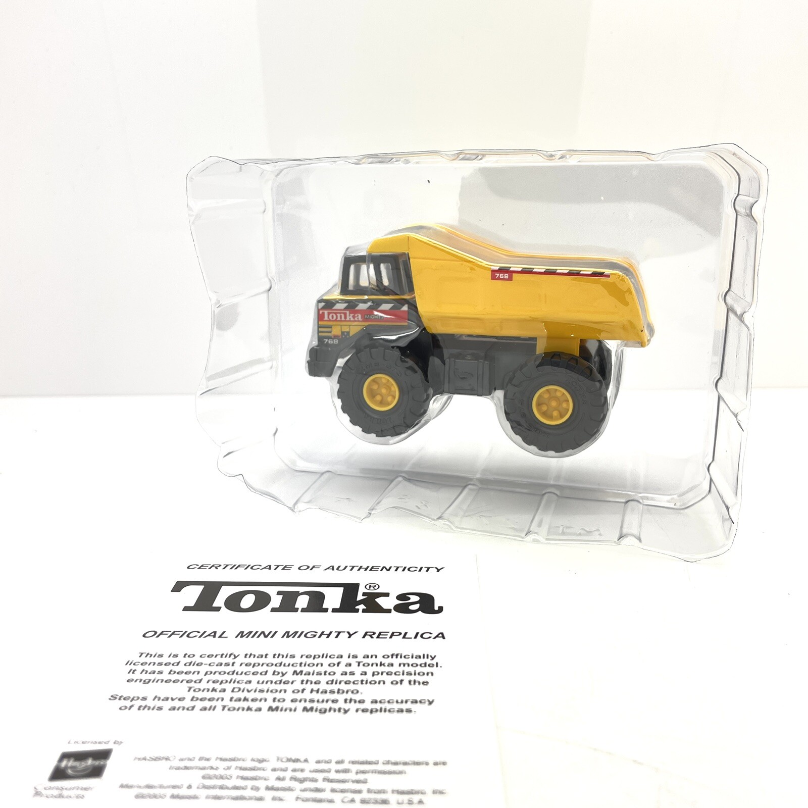 Tonka #768 Mini Mighty Dump Truck Hasbro 2003 NIB